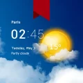 Transparent Clock Weather Pro